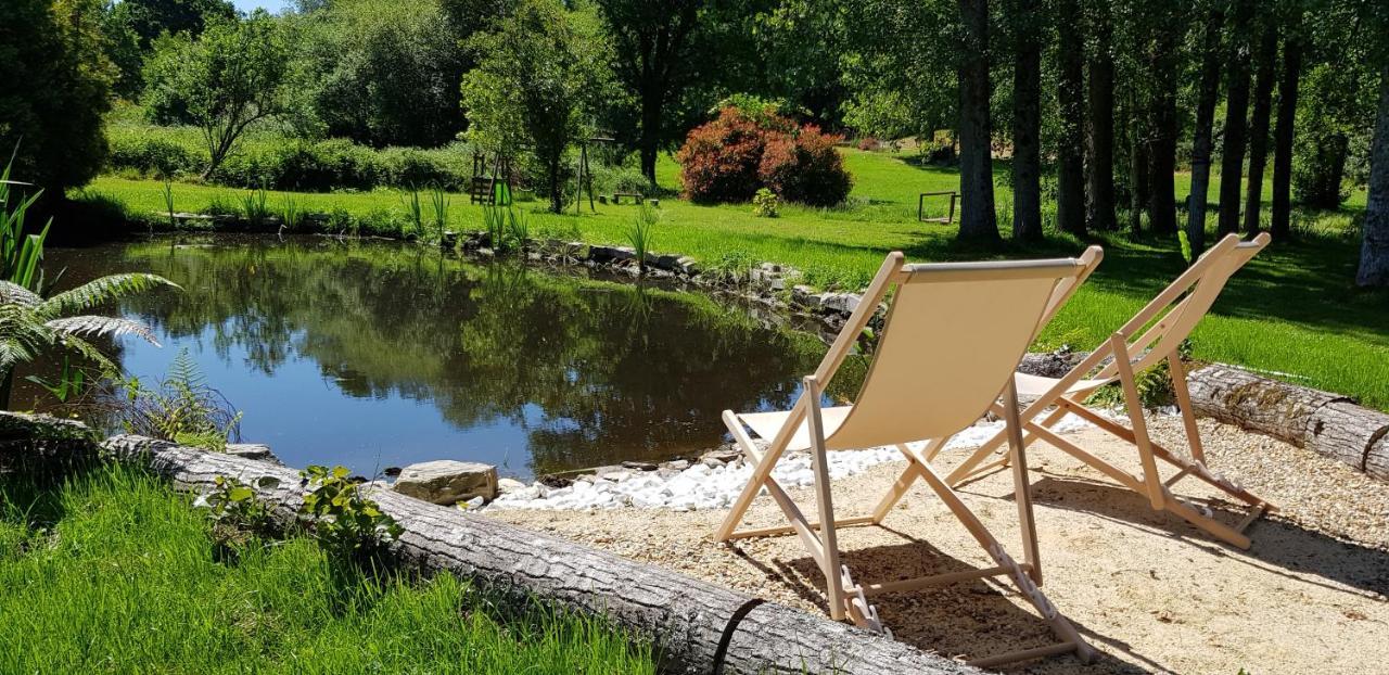 Le Vieux Moulin Gites - Detached Cottage With Garden Views And Pool Guégon Esterno foto